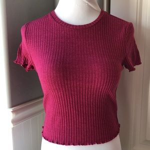 SHEIN maroon top Size Small